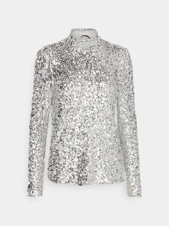 Foto van product Blouse Bruuns Bazaar zilverkleurig