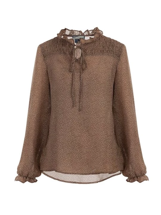 Foto van product Blouse Dreimaster bruin