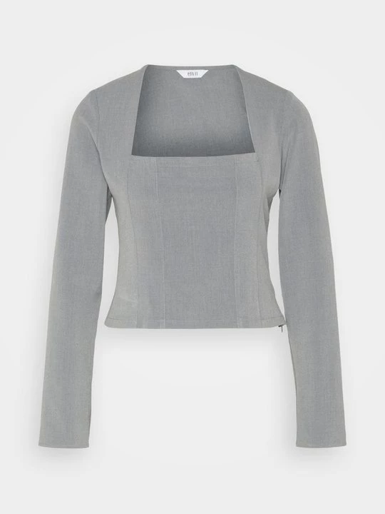Foto van product Blouse Envii grijs gemêleerd