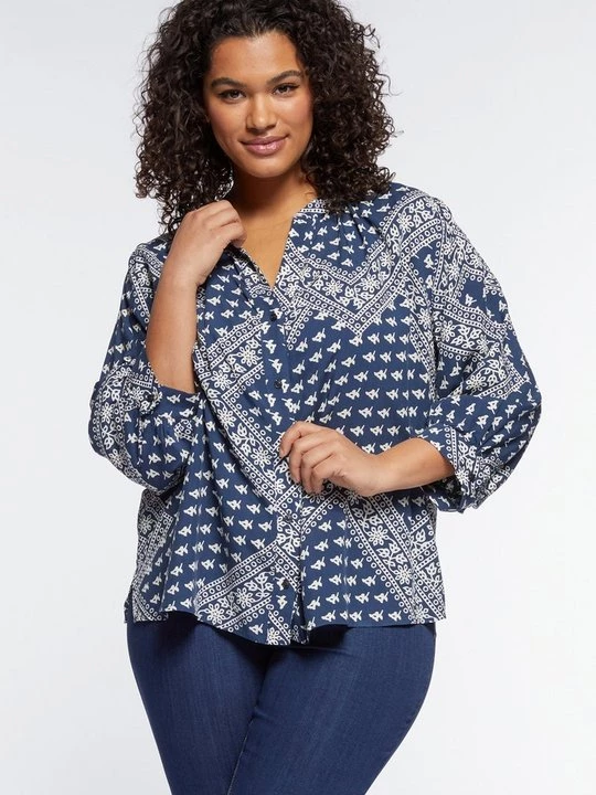 Foto van product Blouse Fiorella Rubino blauw