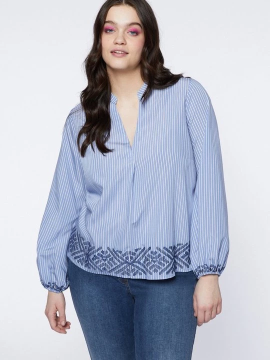 Foto van product Blouse Fiorella Rubino lichtblauw