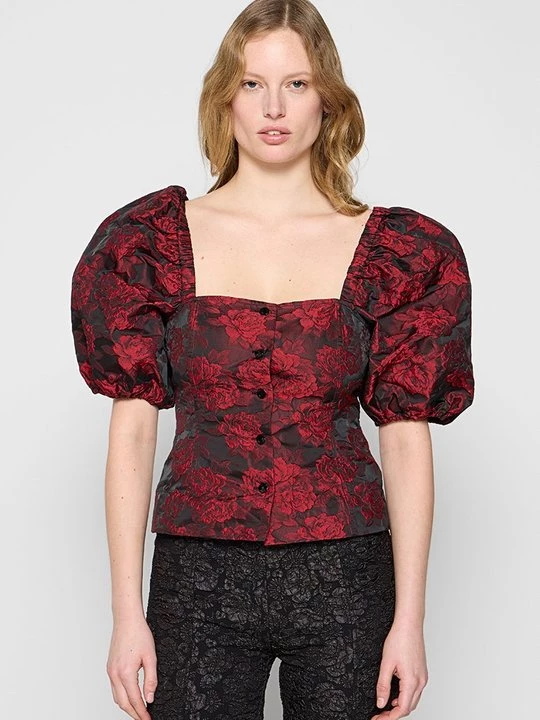 Foto van product Blouse Ganni rood