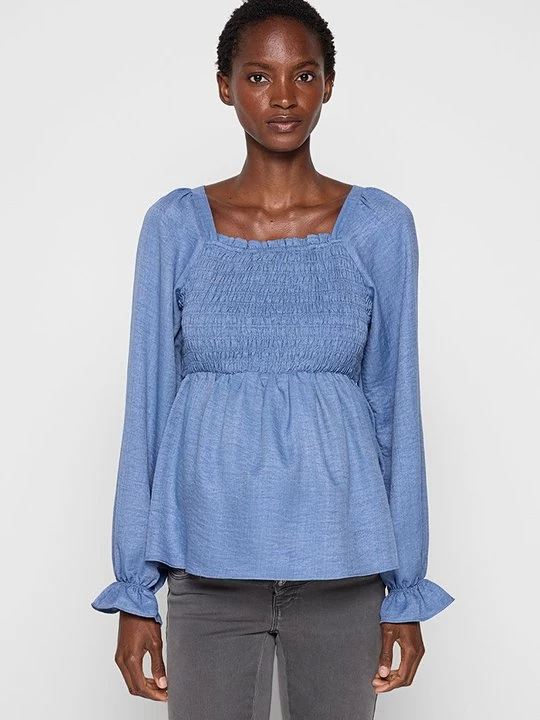 Foto van product Blouse Mamalicious blauw