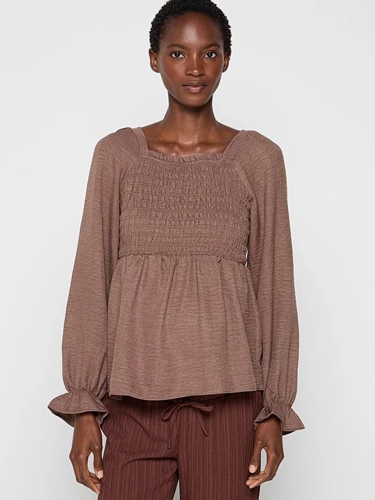 Foto van product Blouse Mamalicious bruin
