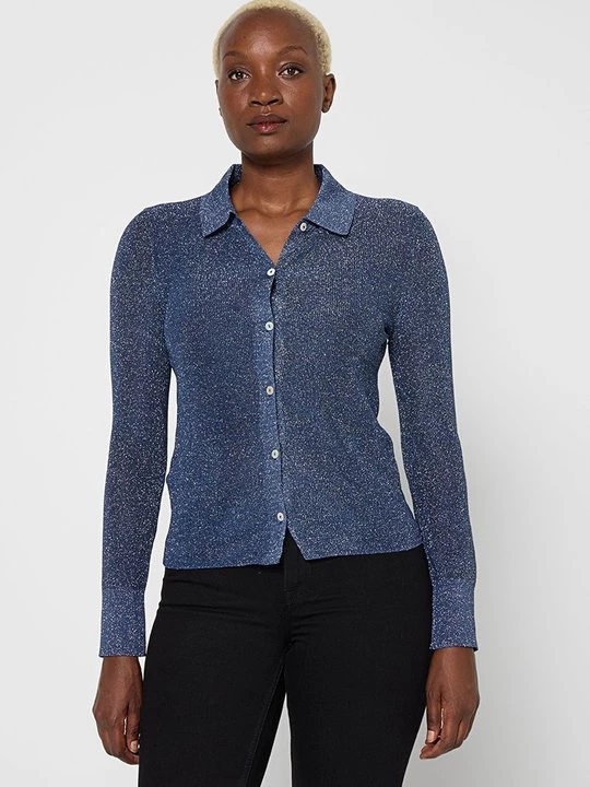 Foto van product Blouse Mango donkerblauw