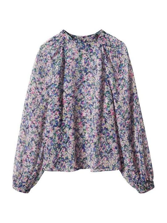 Foto van product Blouse Mango donkerblauw