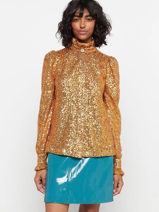Foto van product Blouse Manoush goudkleurig