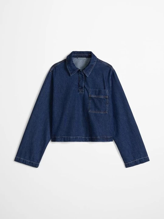 Foto van product Blouse Marc O'Polo donkerblauw denim