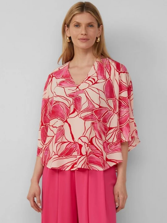 Foto van product Blouse met een loose fit, motief en sierdetails s.Oliver