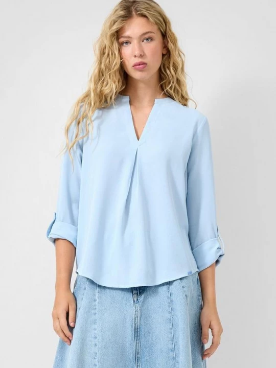 Foto van product Blouse met omslag QS blauw