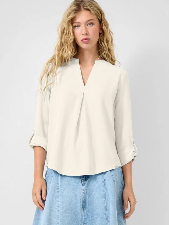Foto van product Blouse met omslag QS crème