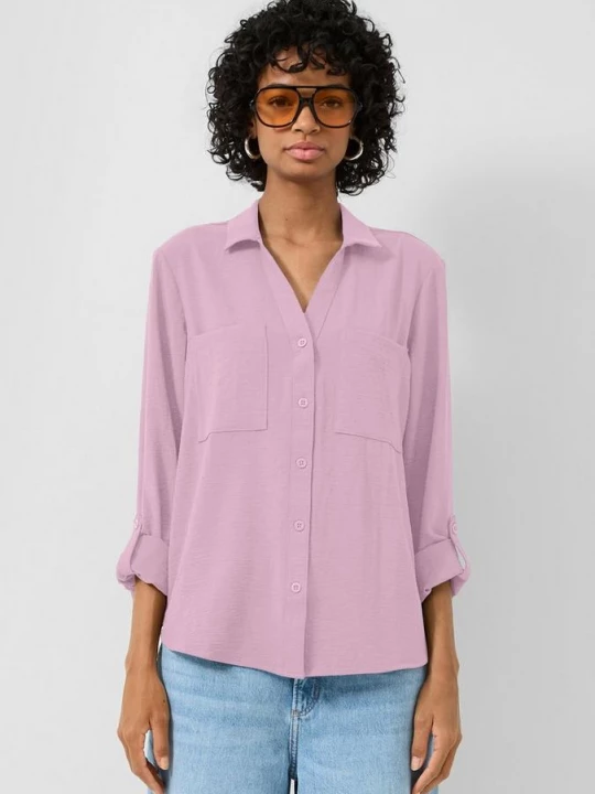 Foto van product Blouse met omslag QS roze