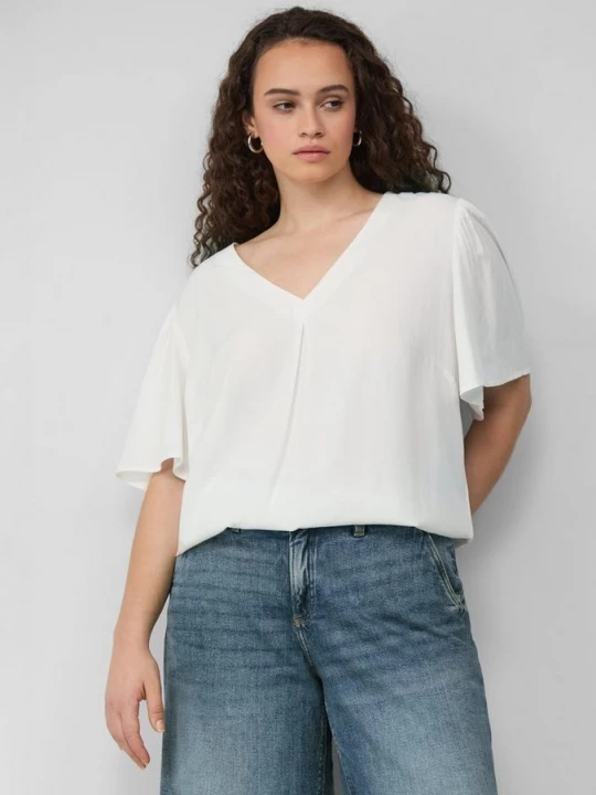 Foto van product Blouse met pofmouwen QS crème
