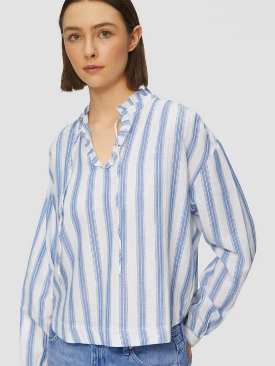 Foto van product Blouse met ruches en glittergaren s.Oliver