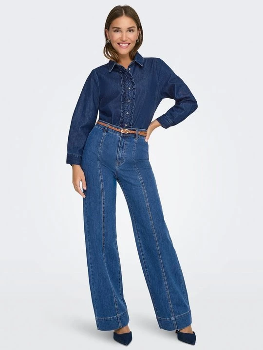 Foto van product Blouse Only donkerblauw denim