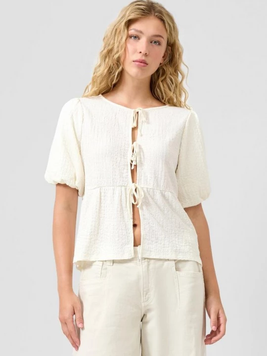Foto van product Blouse overhemd QS crème
