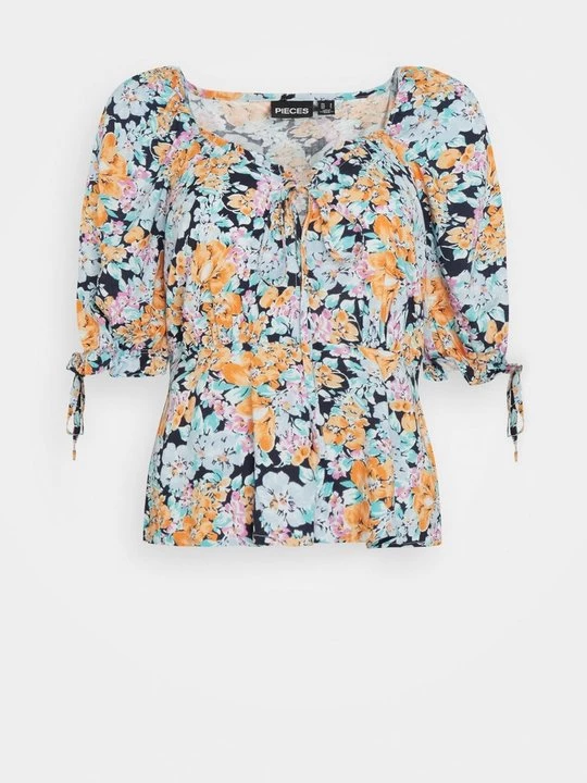 Foto van product Blouse Pieces donkerblauw