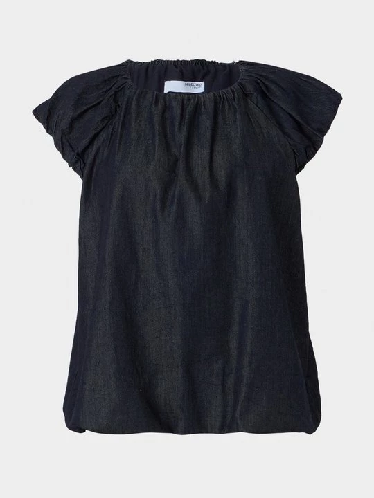Foto van product Blouse Selected donkerblauw denim