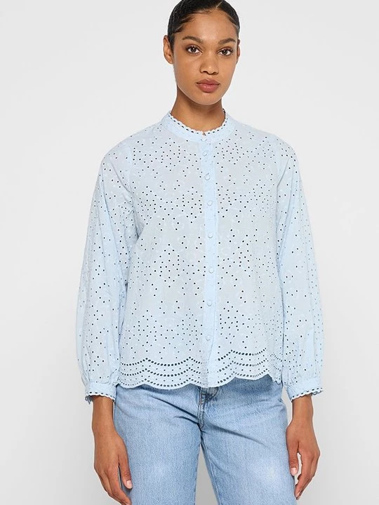 Foto van product Blouse Selected lichtblauw