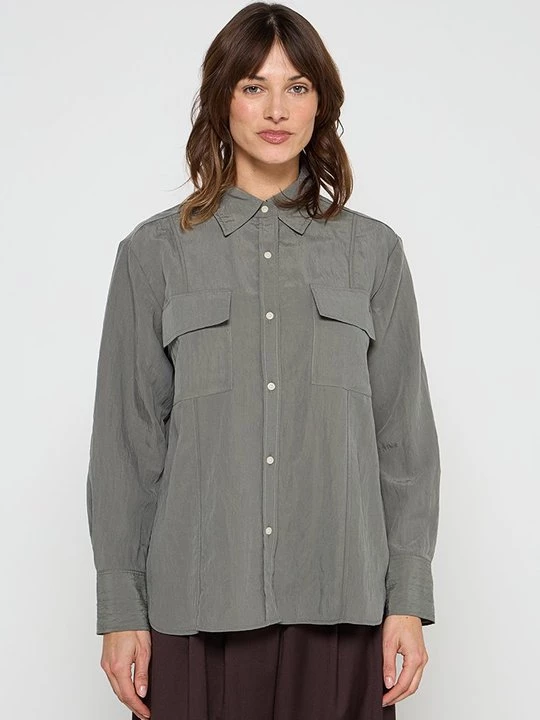 Foto van product Blouse Tommy Hilfiger zilverkleurig