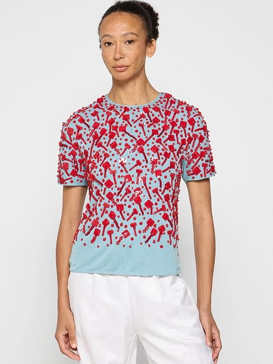 Foto van product Blouse Tory Burch lichtblauw