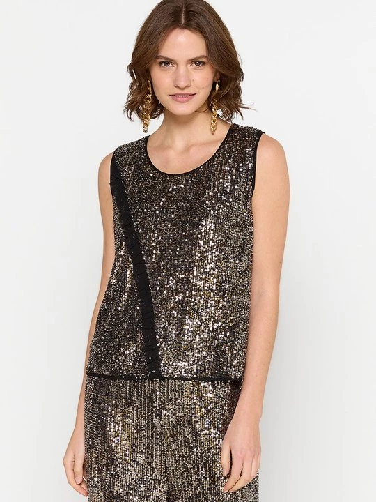 Foto van product Blouse TWINSET goudkleurig