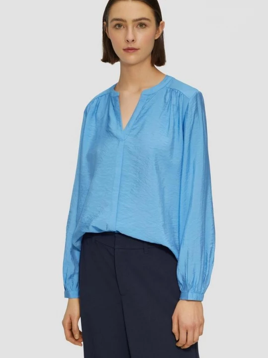 Foto van product Blouse van viscosemix met rimpels s.Oliver blauw