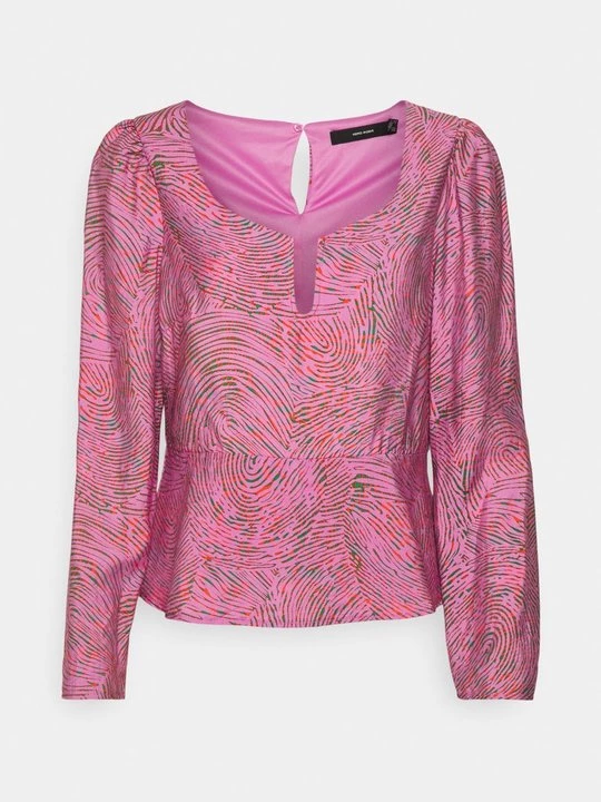 Foto van product Blouse Vero Moda gemêleerd donkerroze