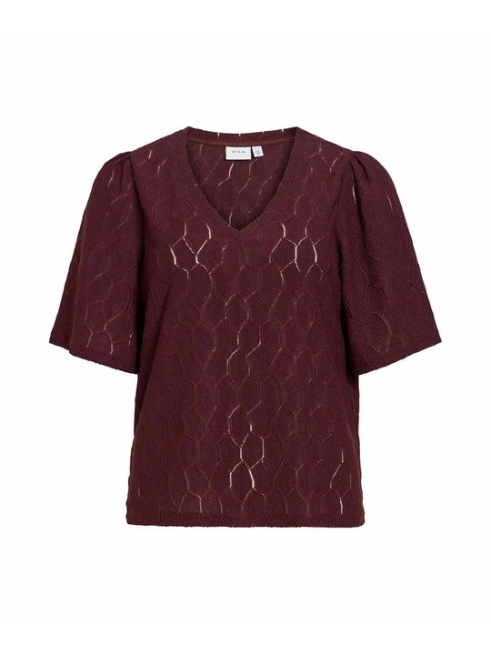 Foto van product Blouse Vila bordeauxrood