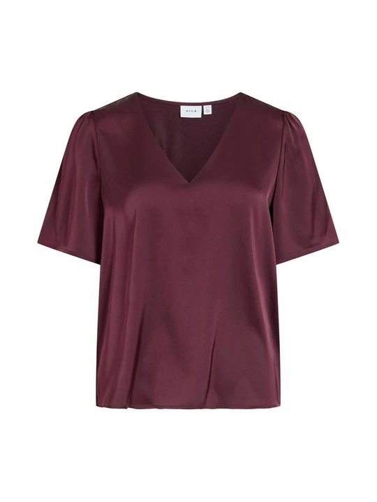 Foto van product Blouse Vila bordeauxrood