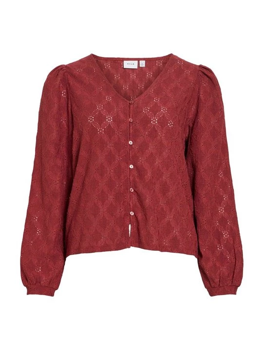Foto van product Blouse Vila bordeauxrood
