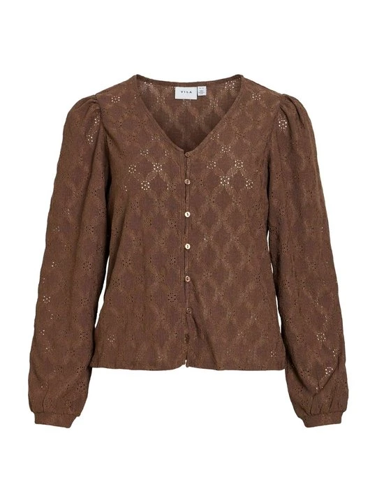 Foto van product Blouse Vila donkerbruin