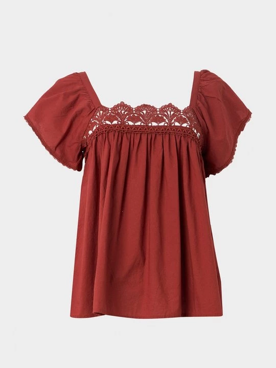 Foto van product Blouse Vila donkerrood