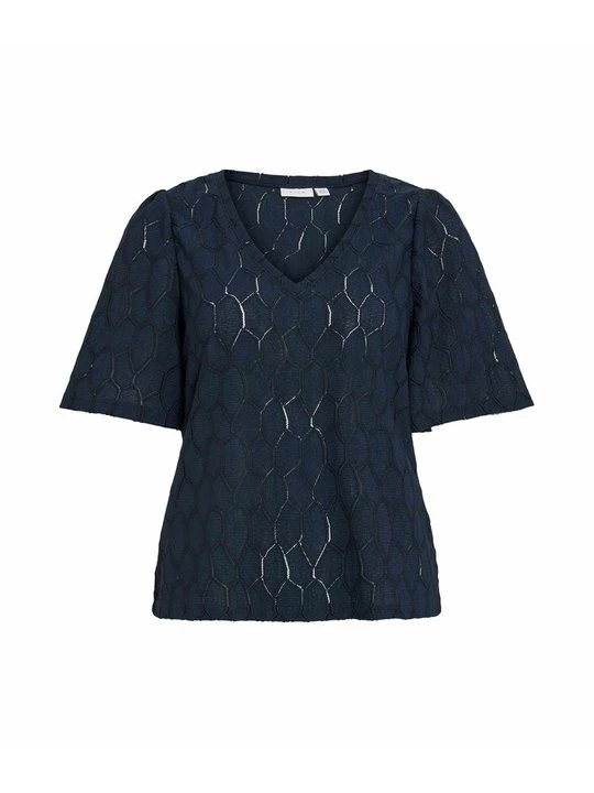 Foto van product Blouse Vila gemêleerd donkerblauw