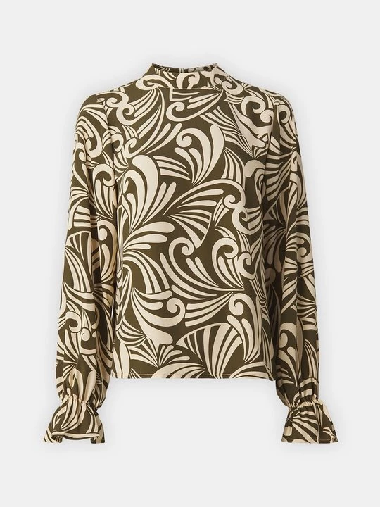 Foto van product Blouse Vila groen gemêleerd