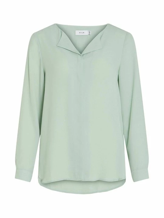 Foto van product Blouse Vila groen gemêleerd