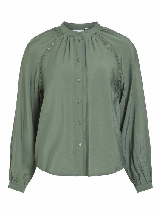 Foto van product Blouse Vila groen gemêleerd