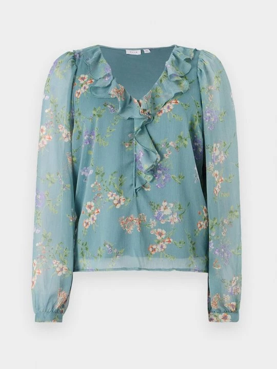 Foto van product Blouse Vila lichtgroen gemêleerd