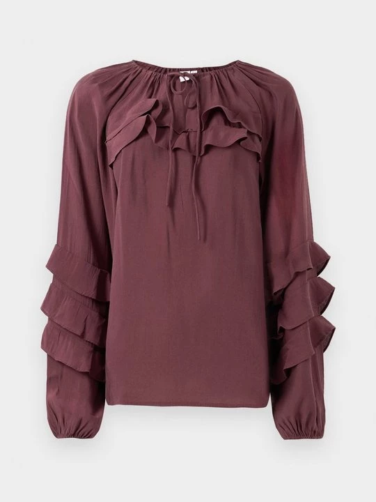 Foto van product Blouse Y.A.S bordeauxrood