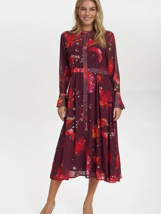 Foto van product Blousejurk Nümph bordeauxrood