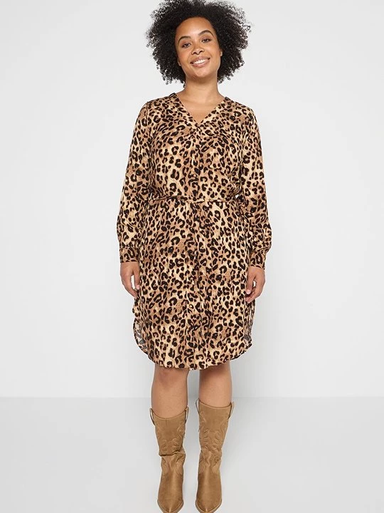 Foto van product Blousejurk ONLY Carmakoma beżowy