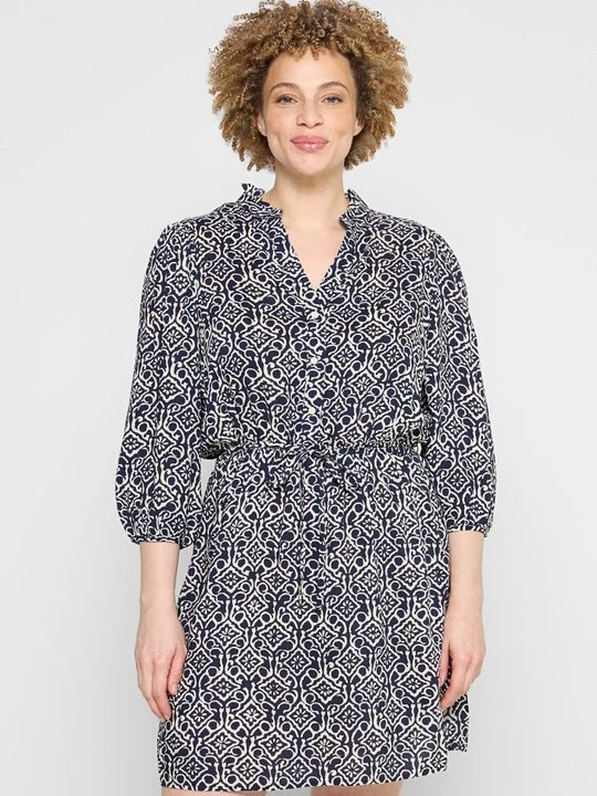 Foto van product Blousejurk ONLY Carmakoma donkerblauw