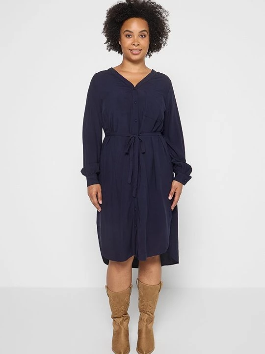 Foto van product Blousejurk ONLY Carmakoma donkerblauw