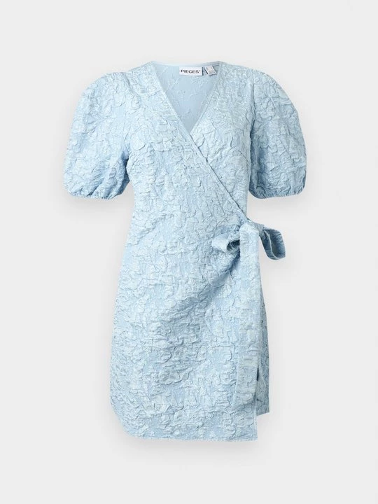 Foto van product Blousejurk Pieces lichtblauw