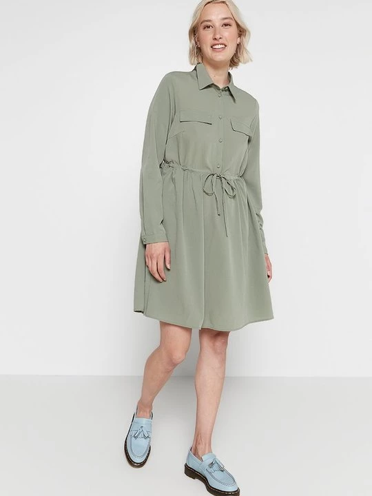 Foto van product Blousejurk Pieces olijfgroen