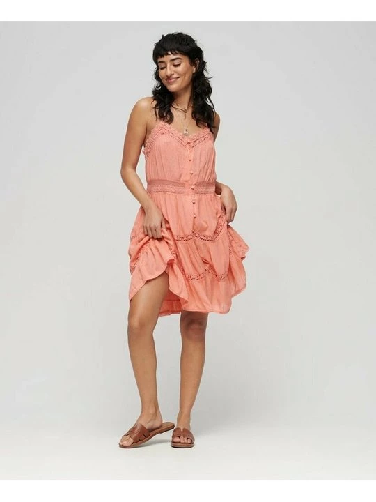 Foto van product Blousejurk Superdry koraalrood