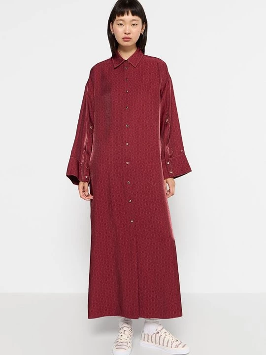 Foto van product Blousejurk Tommy Hilfiger donkerrood