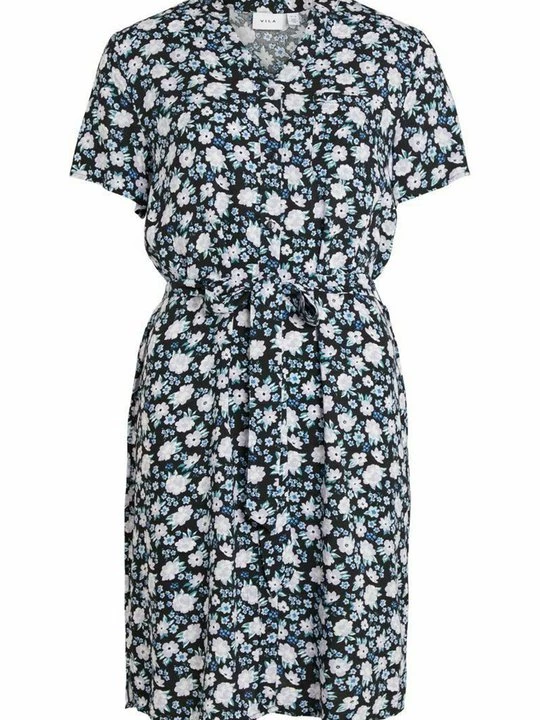 Foto van product Blousejurk Vila donkergrijs gemêleerd