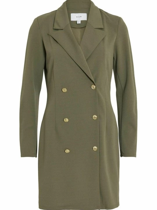 Foto van product Blousejurk Vila olijfgroen gemêleerd
