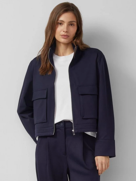Foto van product Blouson met opstaande kraag in interlock jersey s.Oliver blauw